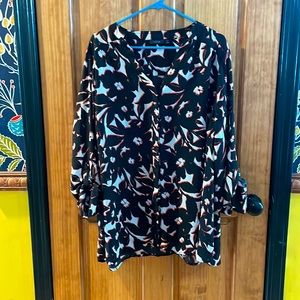 Long sleeve button up blouse